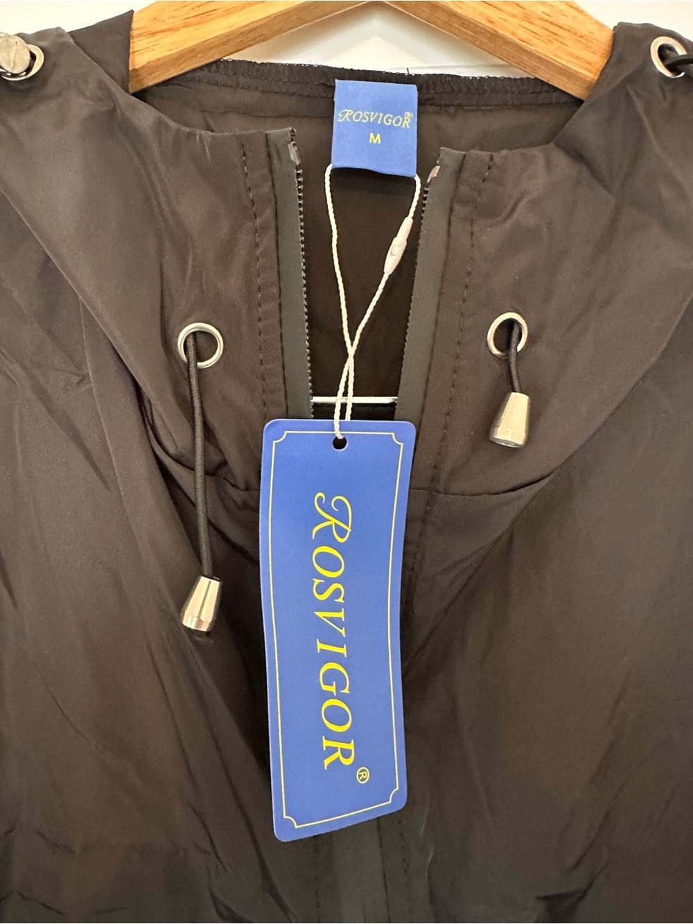 Women's / Men’s Hooded Coat in black M